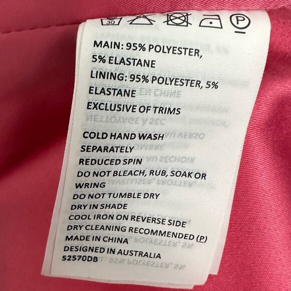 Revolve Bardot Kristen Peplum Dress in Melon Womens Size 8 - Picture 8 of 8